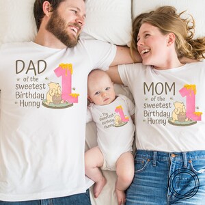 Winnie the Pooh matching family birthday shirts, 1st One birthday shirt, First birthday party, Classic winnie the pooh, personalized custom