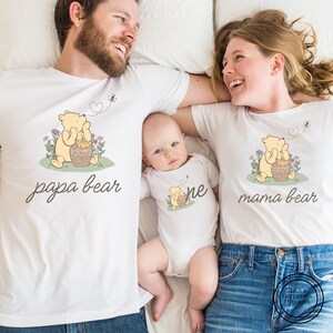 Winnie the Pooh matching family birthday shirts, 1st birthday shirt, First birthday party, Classic winnie the pooh, personalized custom