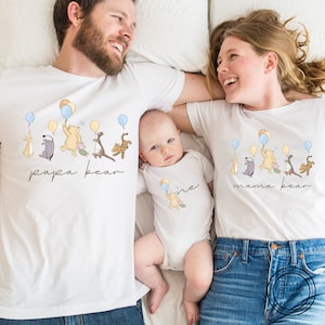 Winnie the Pooh matching family birthday shirts, 1st birthday shirt, First birthday party, Classic winnie the pooh, personalized custom