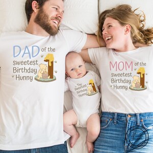 Winnie the Pooh matching family birthday shirts, 1st One birthday shirt, First birthday party, Classic winnie the pooh, personalized custom