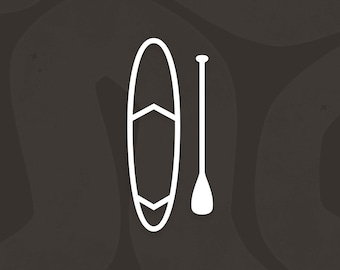Pegatinas de vinilo para tablas de paddle surf, pegatinas para portátiles con atardeceres, accesorios para autocaravanas y tablas de paddle surf, regalo para surfistas y aficionados al SUP, detalles para Navidad