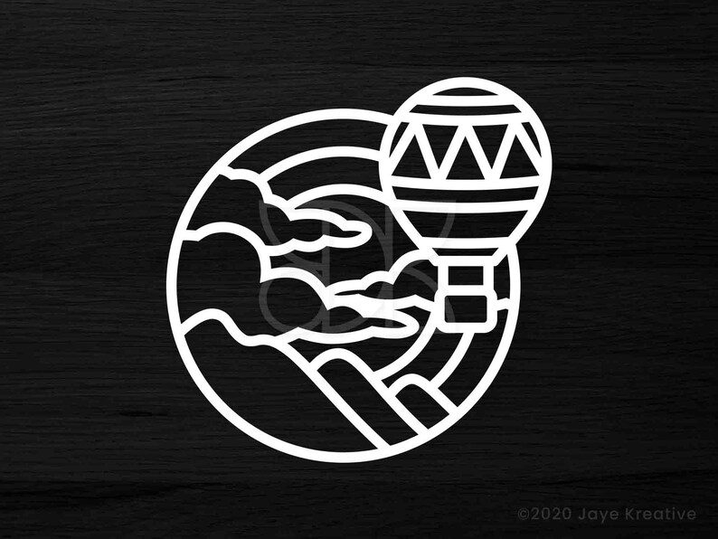Hot Air Balloon Vinyl Decal Sticker Car/laptop Vinyl Decal Etsy UK