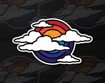 Cloudy Sky Sticker – Matte, Die Cut Sticker