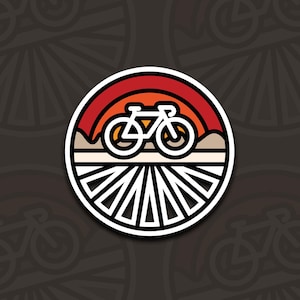 Pegatina para bicicleta de carretera, impermeable, resistente al agua, accesorio para portátil, regalo de ciclismo, viajes en bicicleta, regalo retro para calcetines navideños.