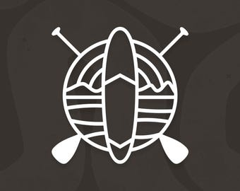 Pegatinas de vinilo para tablas de paddle surf, pegatinas para portátiles con atardeceres, accesorios para autocaravanas y tablas de paddle surf, regalo para surfistas y aficionados al SUP, detalles para Navidad