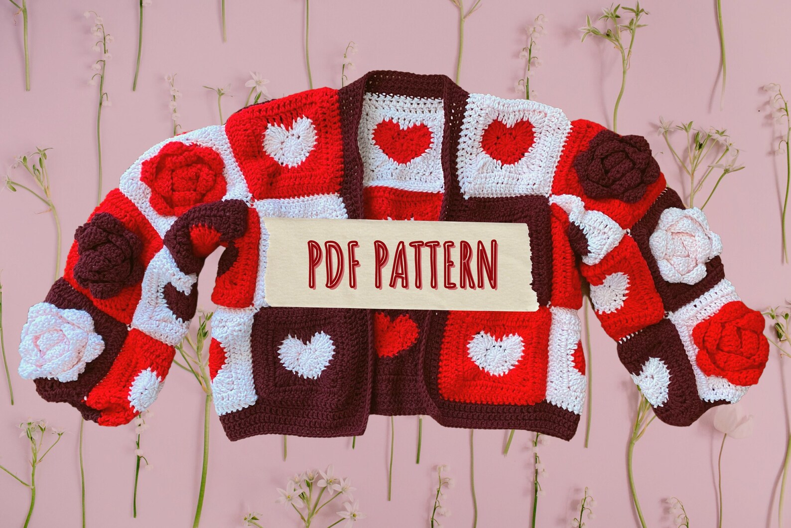 Crochet Cardigan Pattern PDF Wrapped in Love Cardigan Etsy