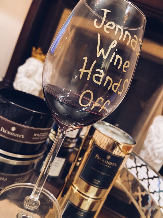 Personalised Wine Glass Personalised gift gifts for her Etsy