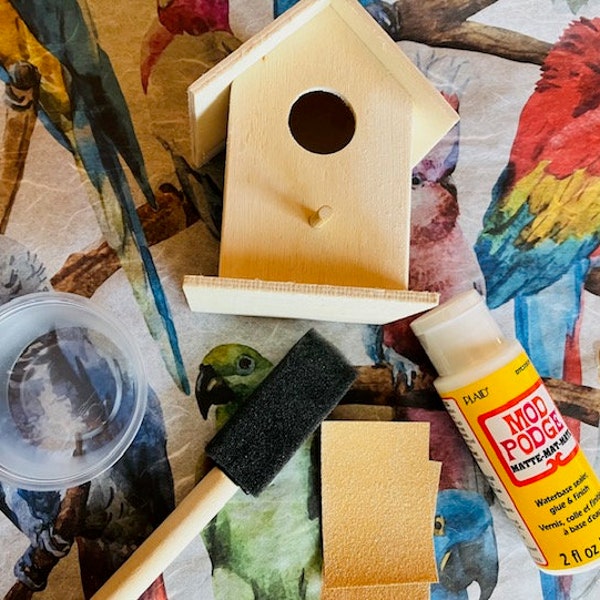 Decorated Bird House Etsy