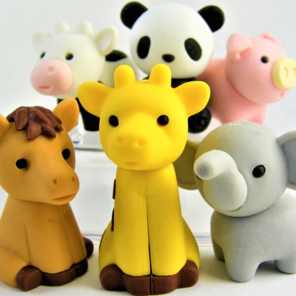 Mini Erasers - Iwako - Zoo Life Erasers - Super Cute!