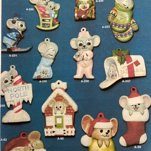 A Ready to PAINT CERAMIC ORNAMENTS 2 Etsy