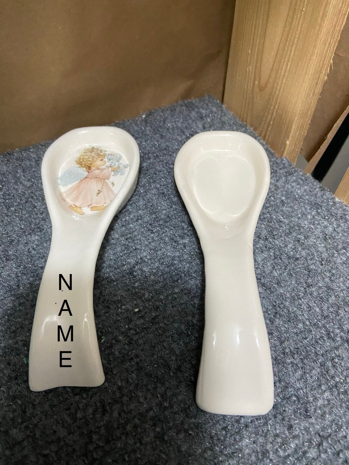 Personalized Spoon Rest Ceramic Etsy UK
