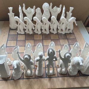 Cowboy VS Indian Chess Set Doc Holliday