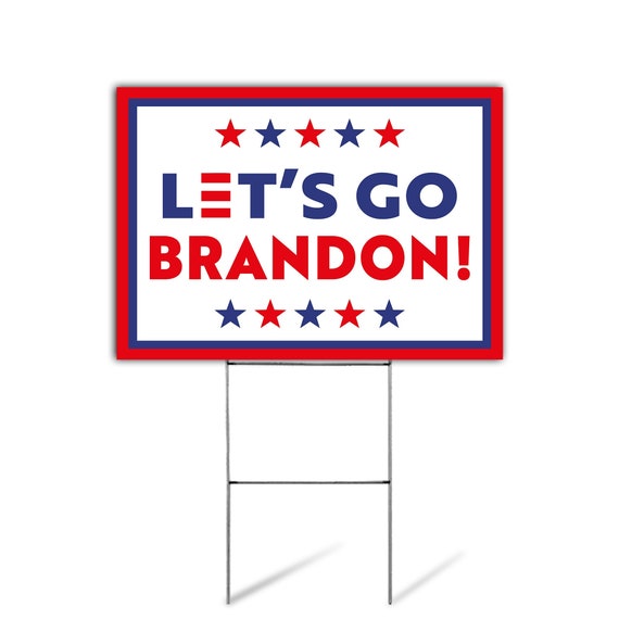 CakJuice Targa In Latta Con Scritta "Lets Go Brandon", Regalo Divertente Per Le Regole Del Boss Bar, In Metallo, Dimensioni: 30 X 40 Cm - Foto 6