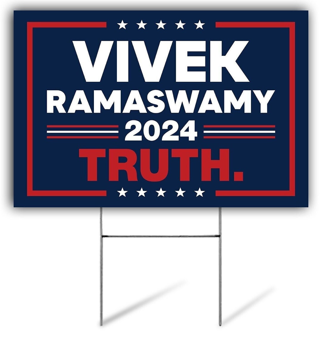 Vivek Ramaswamy 2024 Yard Sign, Vivek for President Lawn Sign, Vivek