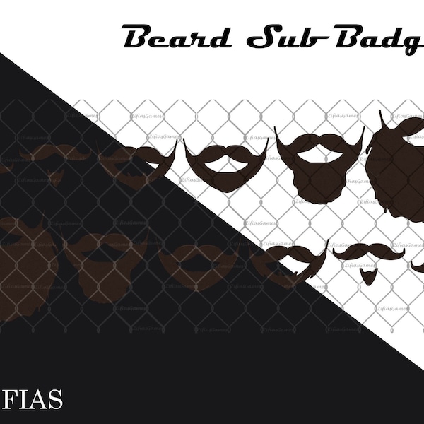 Twitch Sub Badges - Beards