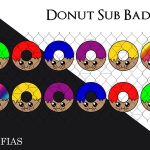 Twitch Sub Badges - Donuts