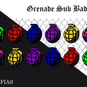 Twitch Sub Badges - Grenades