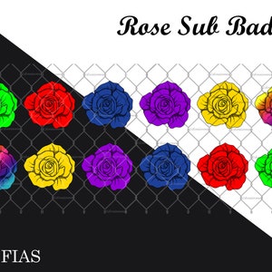 Twitch Sub Badges - Roses