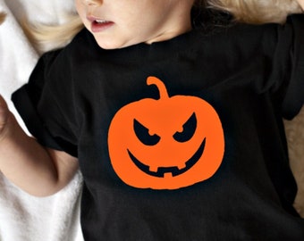 Kids Halloween Pumpkin T Shirt Baby Toddler Mum Dad T Shirt Cotton Unisex T Shirt Tee Outfit Clothing Design Trick Or Treat October