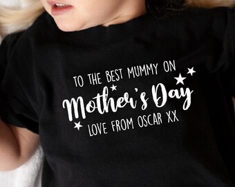 Los niños camiseta madre día estrella personalizada niño camiseta algodón unisex camiseta camiseta traje ropa diseño estampado personalizado madres día