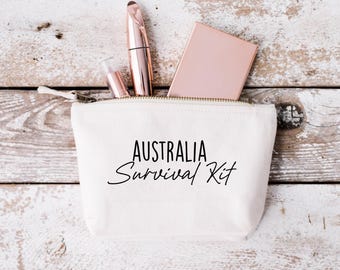 Australia Survival Kit Custom Travel Bag Gift Skincare Gift For Her High Quality Christmas Birthday