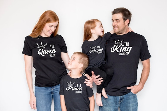Prince Princess King Queen Crown Novelty T-Shirt Design Prince Princess King Queen Crown Novelty T-Shirt Design