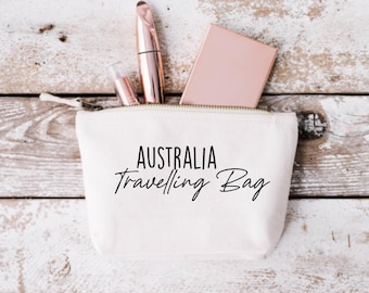 Australia Travelling Bag Heart Custom Travel Bag Gift Skincare Gift For Her High Quality Christmas Birthday