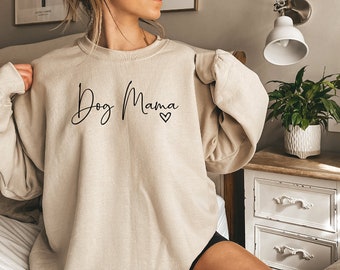 Dog Mama Pug Lab Sweatshirt Jumper Cotton Unisex Matching Jumpers Matching Gifts For Her Him