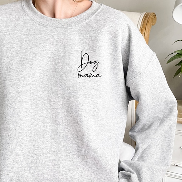 Dog Mama Pug Lab Sweatshirt Jumper Cotton Unisex Matching Jumpers Gifts For Her Him