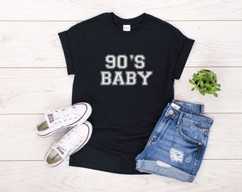 90's Baby Cotton Unisex T Shirt Tee Outfit Clothing Design Custom Print Bestfriend Friend