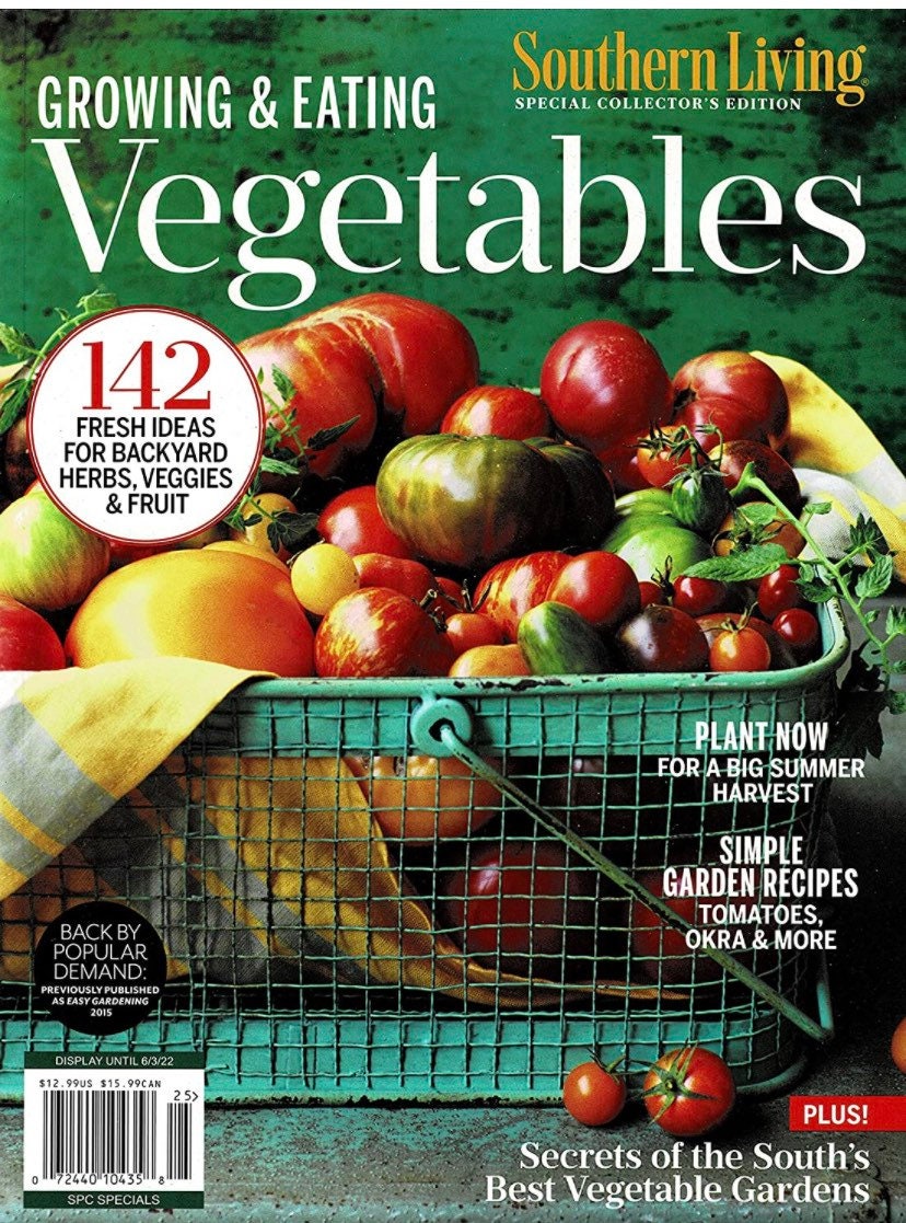 Sourhen Living Christmas Show 2022 Southern Living Magazine Growing & Eating Vegetables 2022 | Etsy Ireland