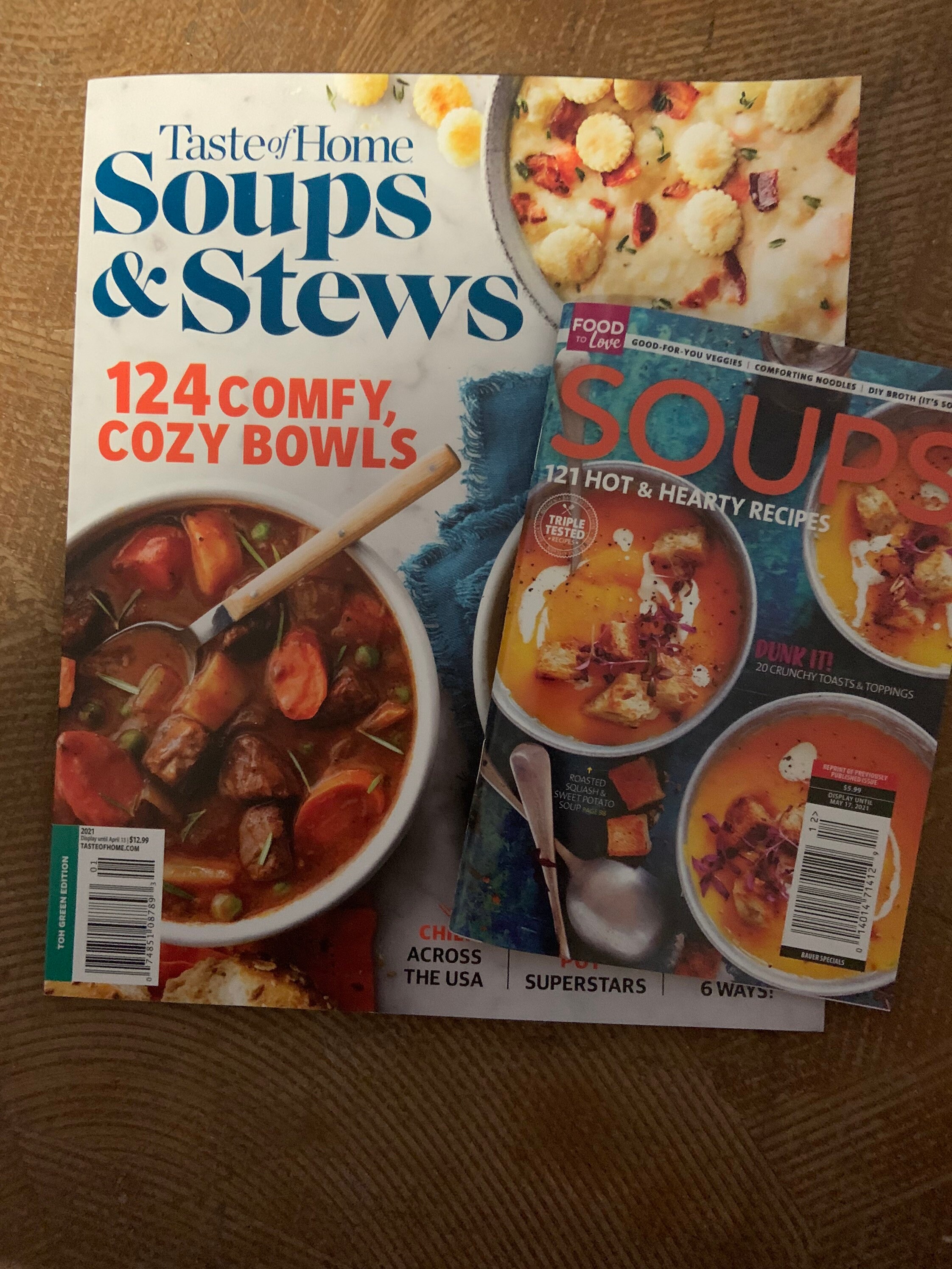 Taste of Home soups & stews Magazine 2021 / food to love Etsy