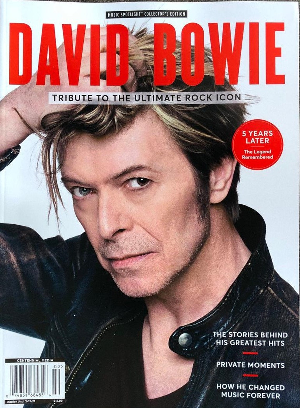Music Spotlight Magazine David Bowie 2021 Etsy