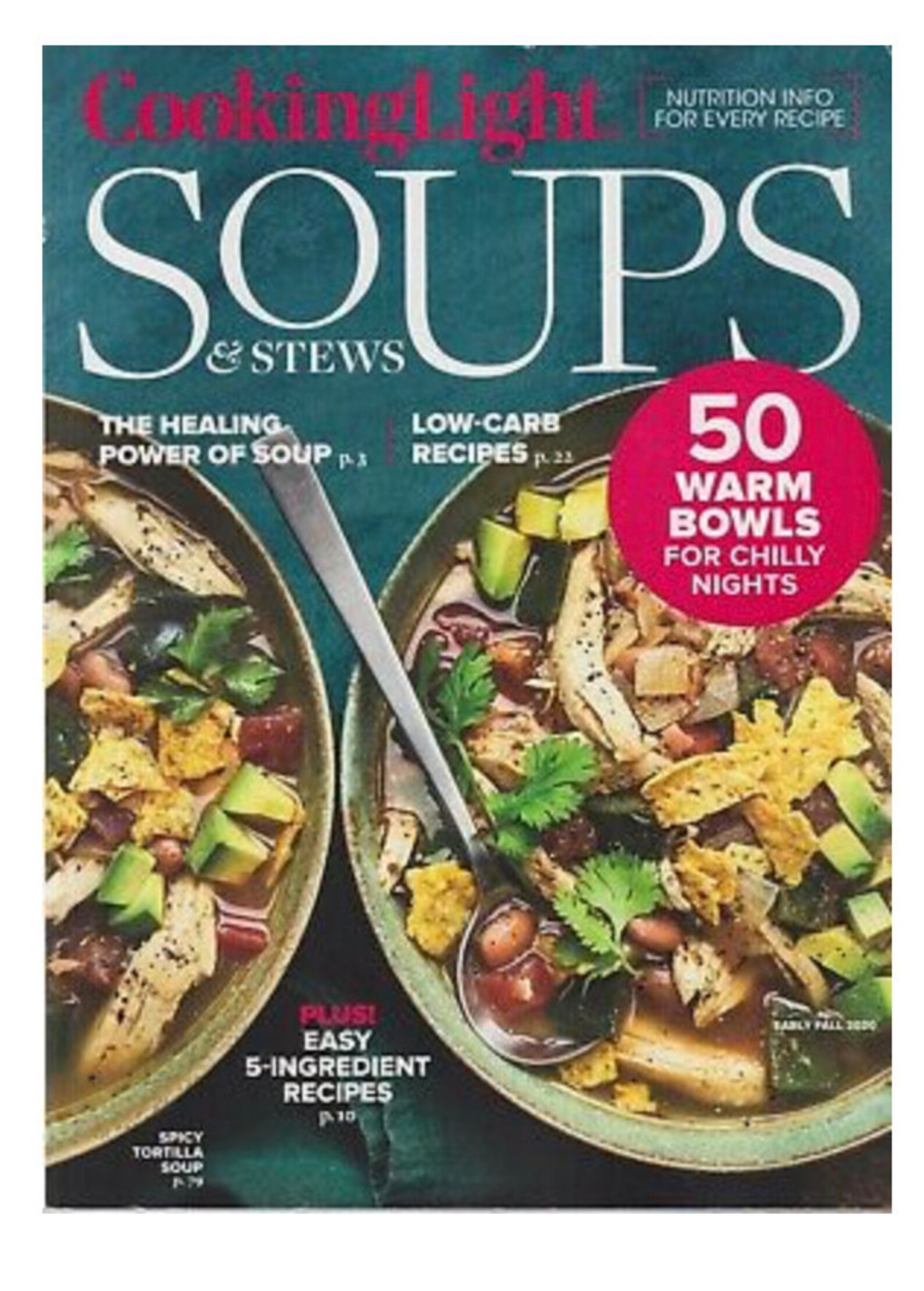 Cooking Light Soups Magazine Early Fall 20202 Etsy