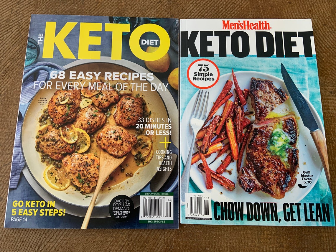 Keto Diet & Mens Health Keto Diet Magazine Combo 2020 Etsy