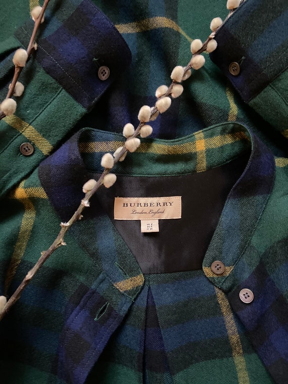 Burberry Wool Plaid Shirt