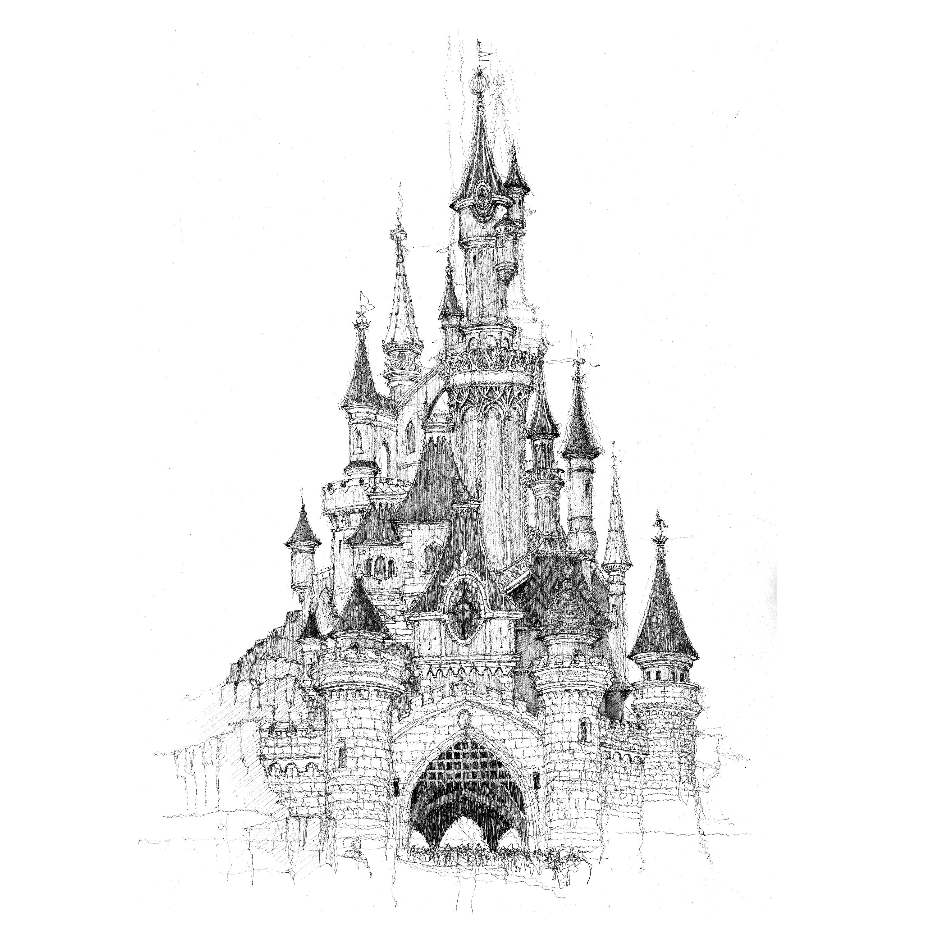 Disneyland Paris Castle Vector Images (11)