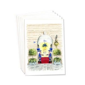 Christmas Cards: Set of 6 Ritz Nutcrackers, Paris, cards