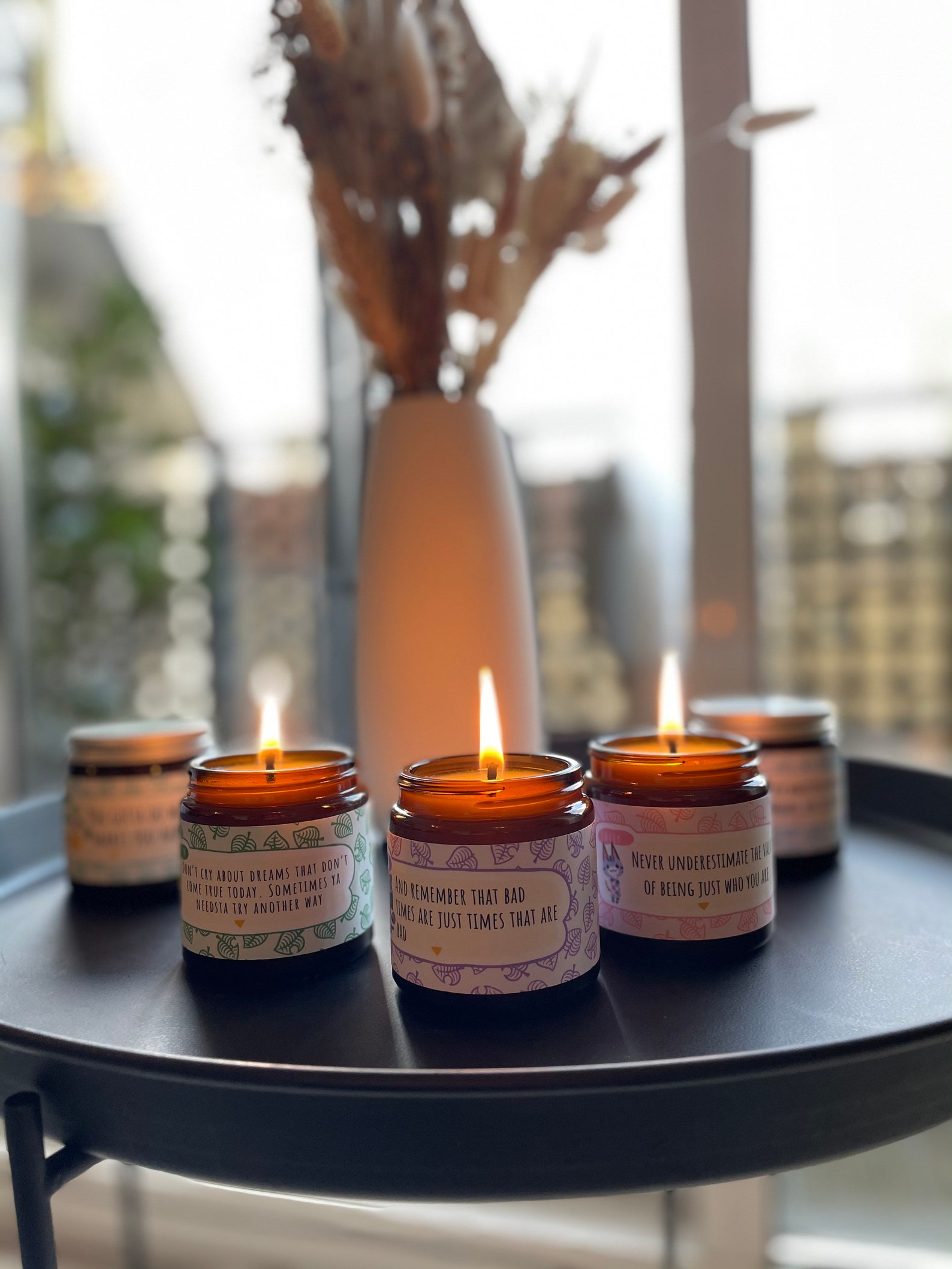 Gift set Animal crossing candle set of 5 /inspirational pick Etsy