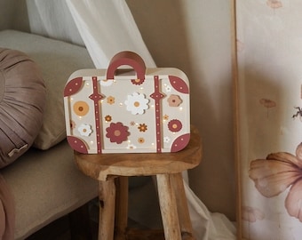 Lampe de valise en bois pour enfants - Cadeau d'anniversaire de bébé, cadeau personnalisé, lampe de nuit pour enfants, lampe pour enfants et bébés, lampe personnalisée