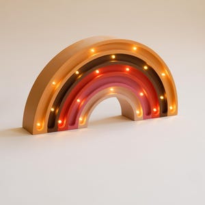 Handmade wooden Rainbow kids lamp, birthday baby gift, baby shower gift, night lamp for kids, nursery decoration, Rainbow Night Light