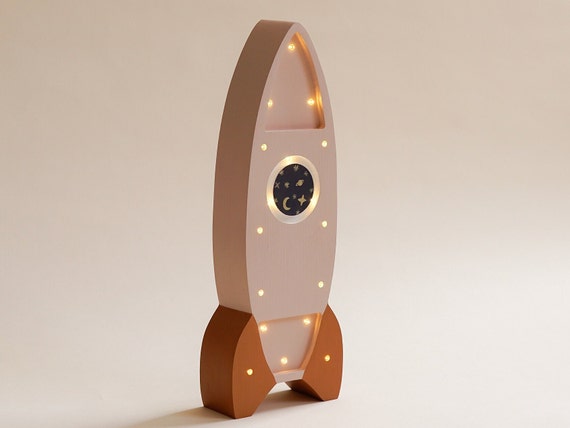Rocket on sale lamp etsy