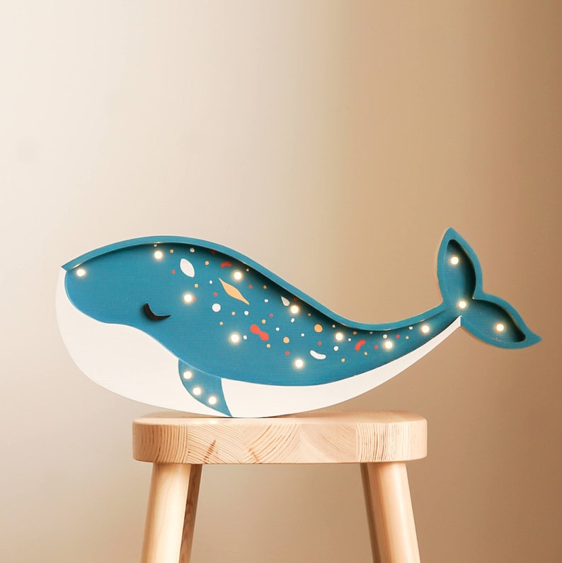 Lampe pour enfant baleine - Créatrice ETSY