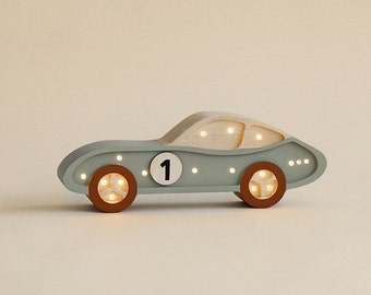 Wooden Car Lamp for Kids, Gifts for Kids, Baby Shower, Night Lamp for Kids, Nursery Decorations