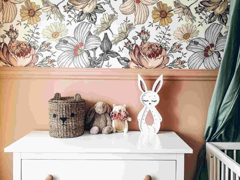 Veilleuse lapin faite main pour enfants Décoration personnalisée pour chambre d'enfant et chambre d'enfant, veilleuse en bois, lapin de Pâques image 4