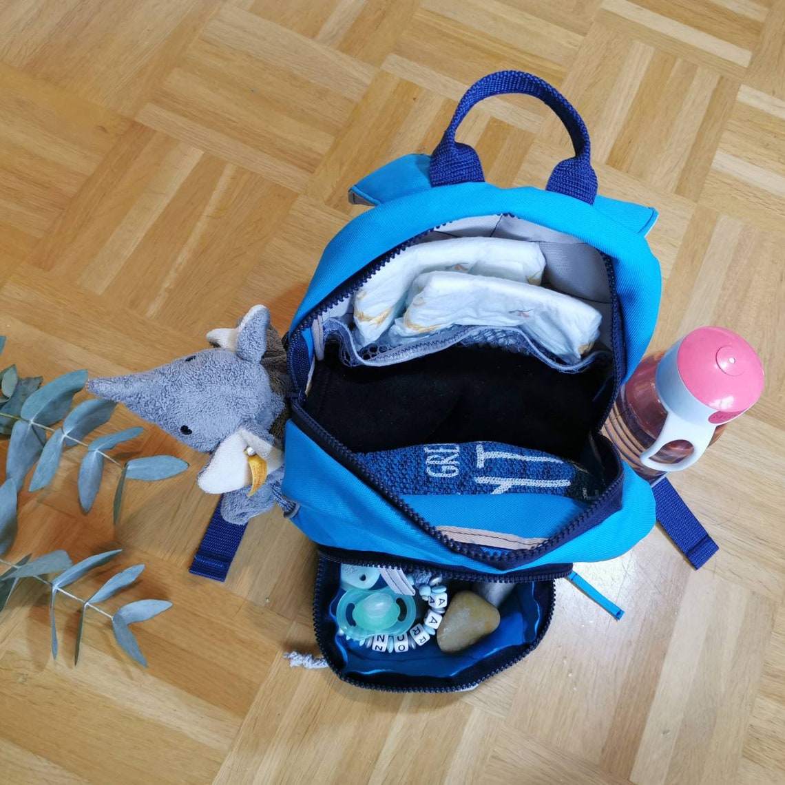 Nursery backpack with cute elephant applique children's Etsy