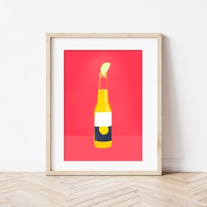 Corona Beer Print
