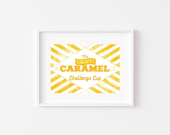 Tunnocks Caramel Wafer Print | Scottish Print | Bright Print | Scottish Wall Decor