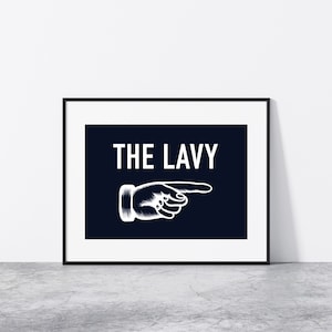 Lámina The Lavy: Arte mural para baño escocés, póster humorístico sobre Escocia, cita escocesa divertida, decoración original para el hogar