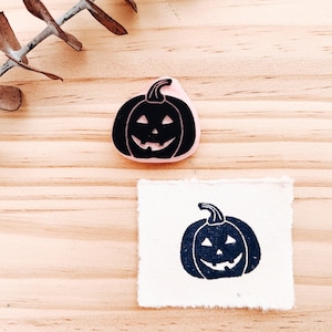 Tampon citrouille pour créations d'halloween, tampon en caoutchouc, tampon automne